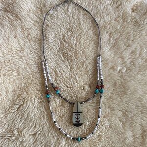 Gorgeous southwestern double strand necklace